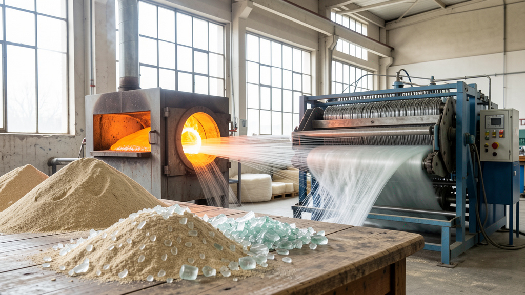 Comment est fabriquée la laine de verre ?