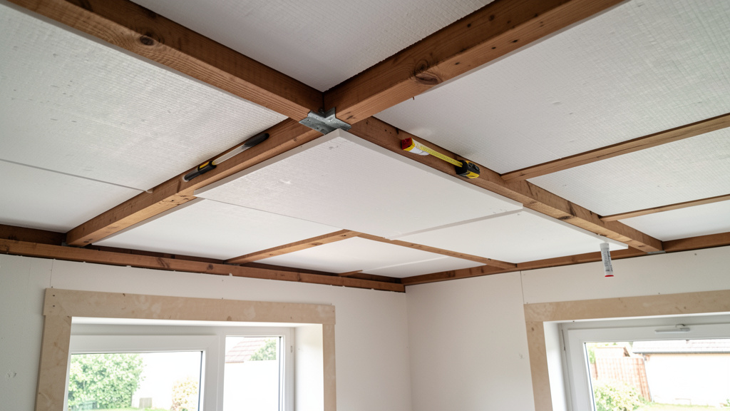 pont thermique au plafond d’un garage