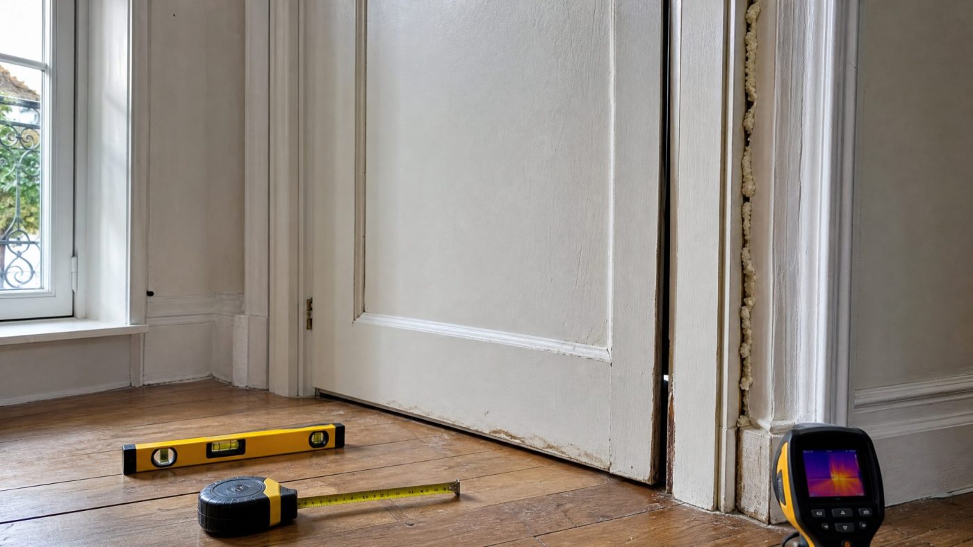 signes d’une malfaçon sur une porte