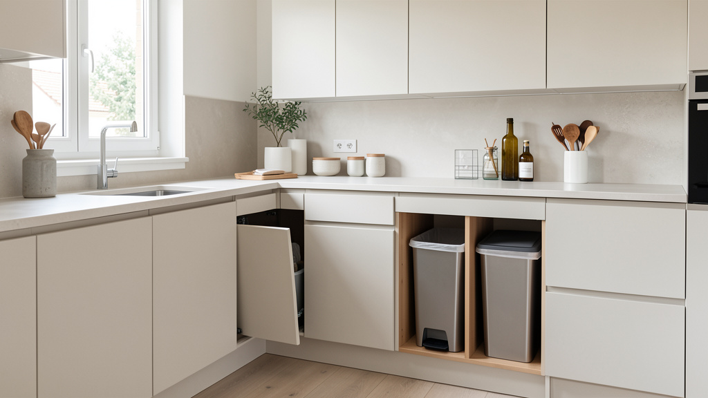 découvrez 4 astuces pratiques pour camoufler vos poubelles discrètement dans votre maison.