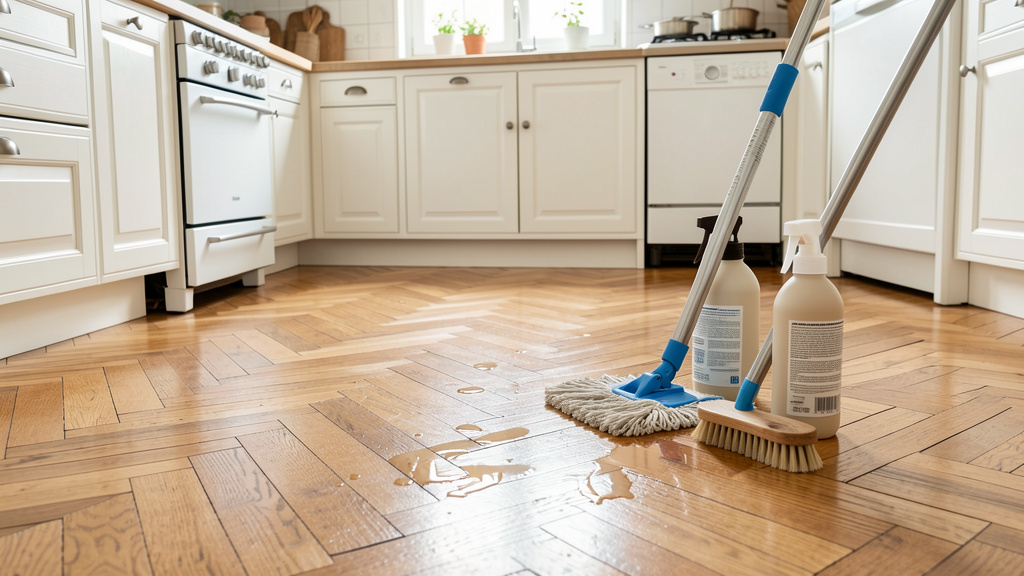 Entretien du parquet dans la cuisine : conseils pratiques pour un sol beau et durable