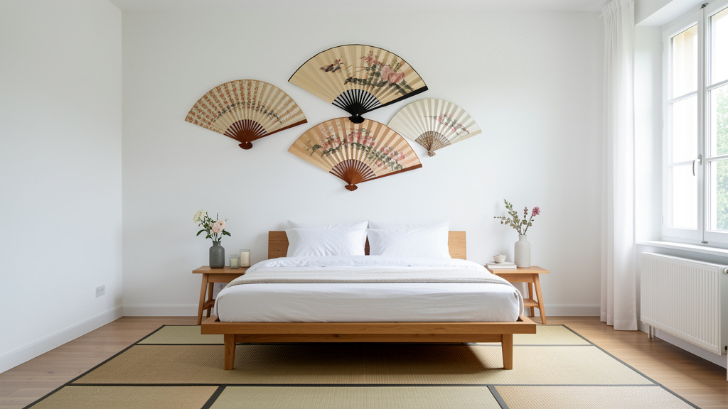 Éventails géant : Donnez un look japon votre chambre avec des éventails géants