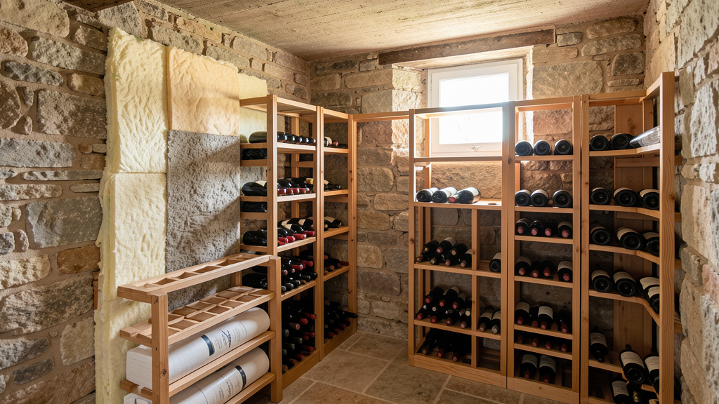 Isolation thermique pour cave à vin avec mur en pierre : préserver vos grands crus dans les meilleures conditions