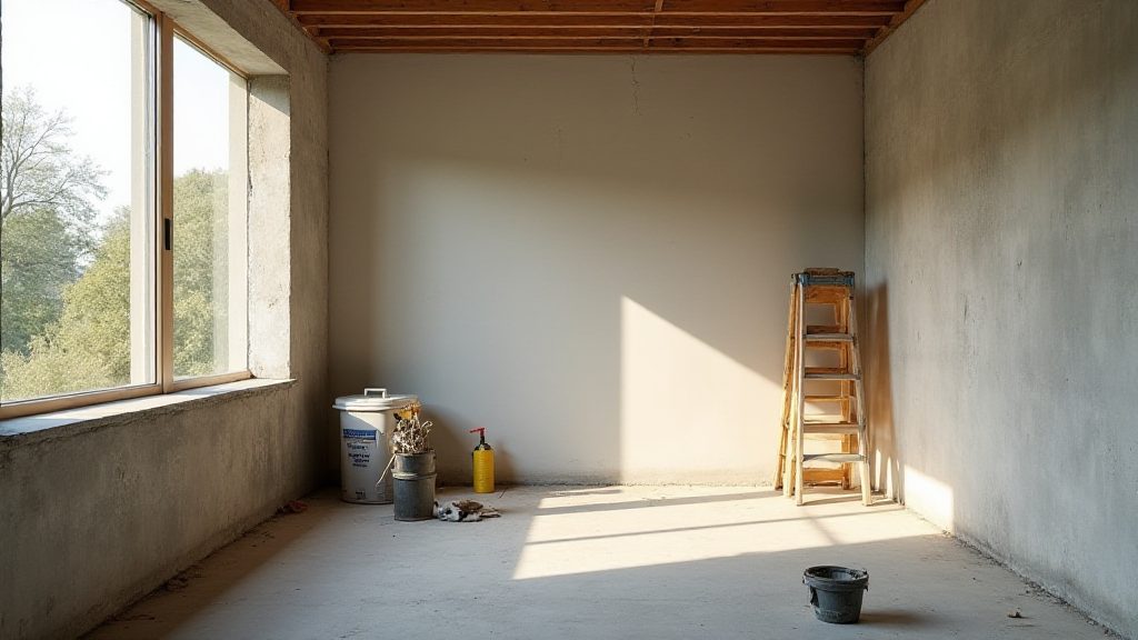 respecter un espace entre rail et mur