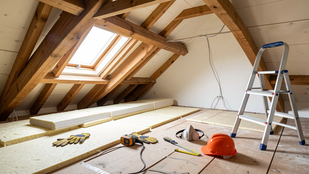 accidents sur un chantier d'isolation des combles