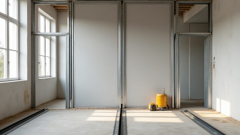Pose de rails pour cloison en placo : méthode, outils et astuces