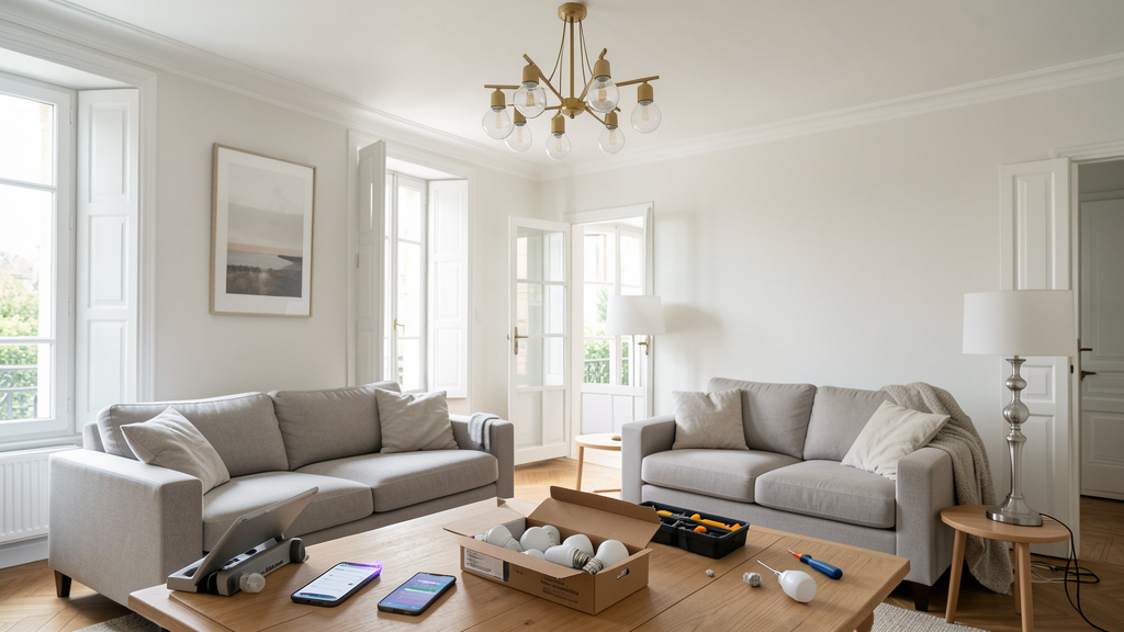 Quelles sont les étapes pour installer un système d’éclairage intelligent dans le salon ?