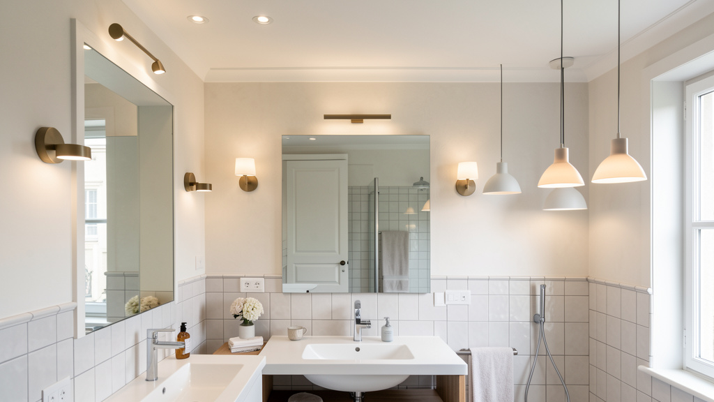 Quels sont les accessoires d’éclairage design populaires pour la salle de bain