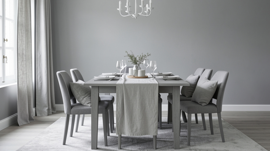 Salle à manger grise : Élégance intemporelle pour des repas conviviaux