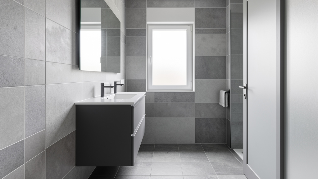 Salle de bain en tons de gris : Élégance moderne et rafraîchissante