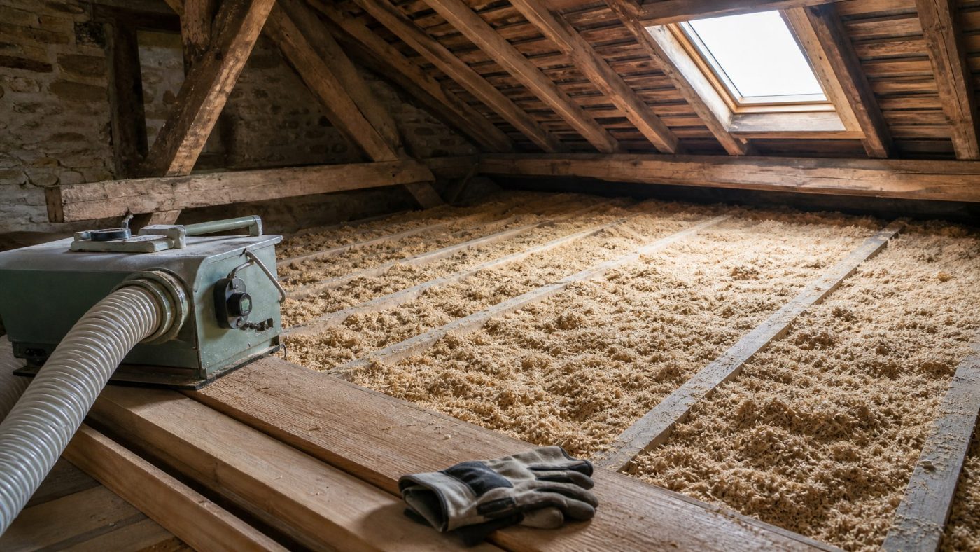 matériaux d'isolation pour les combles laine de bois
